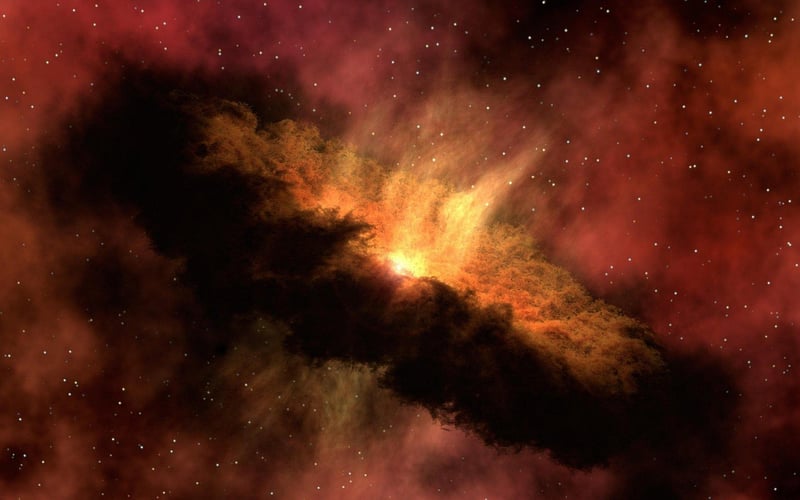 Space Nebula Fantasy Planet